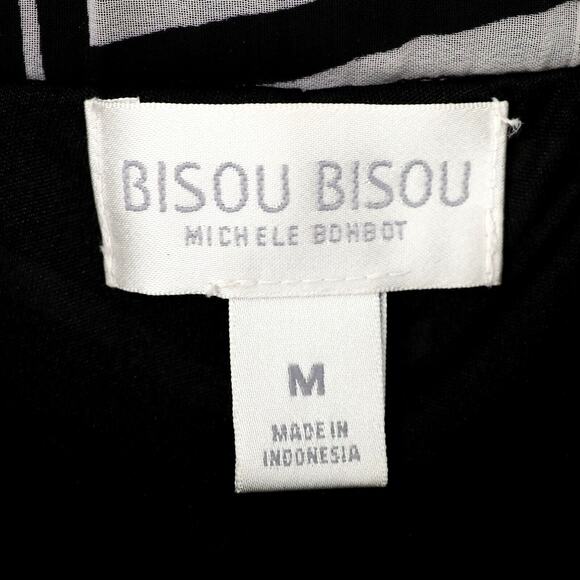 Bisou Bisou Pants Womens Medium Sheer Wide Leg Palazzo Lining Michele Bohbot - Picture 3 of 12